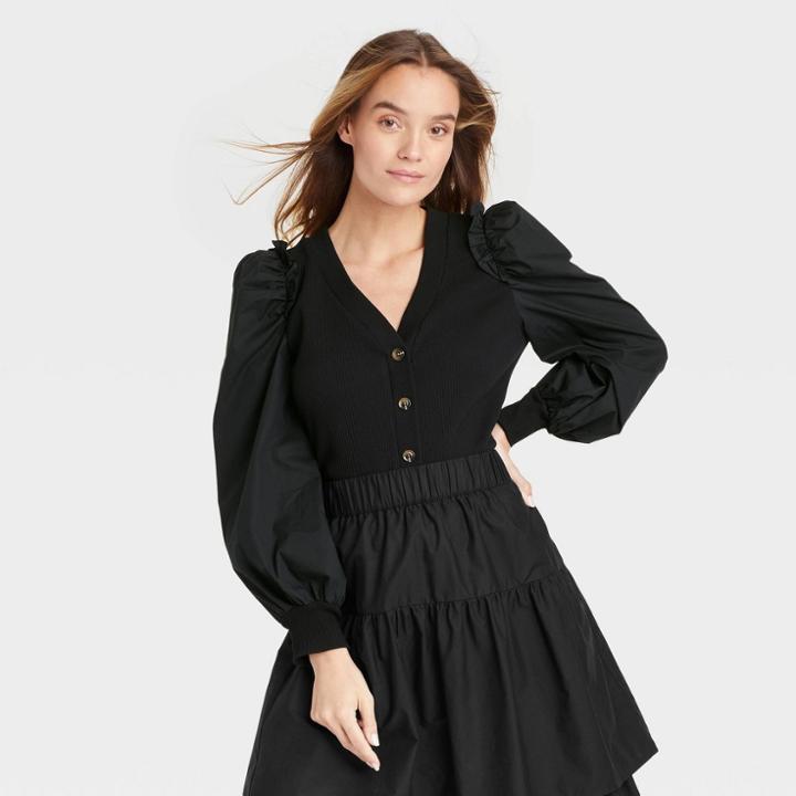 Women's Cardigan - Who What Wear Black