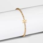 Gold Plated Cubic Zirconia Initial 'k' Tennis Bracelet - A New Day Gold