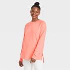 Women's Fleece Tunic Sweatshirt - Universal Thread Peach
