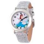 Girls' Disney Princess Belle Stainless Steel Time Teacher Watch With Glitz -