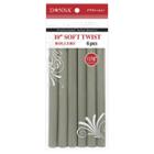 Donna 10 Soft Twist Rollers - 6pc, Adult Unisex, Gray