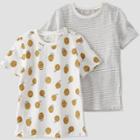 Toddler Boys' 2pk Ochre T-shirt - Little Planet By Carter's Yellow/beige