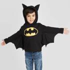 Toddler Boys' Dc Comics Batman Hodded Sweatshirt - Black