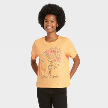 Women's Maya Angelou Short Sleeve Graphic T-shirt - Yellow