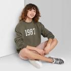 Women's Oversized Sweatshirt - Wild Fable Deep Olive