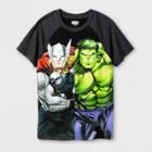 Avengers Boys' Marvel Thor & Hulk T-shirt - Black