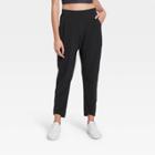 Women's High-waisted Stretch Woven Tapered Jogger Pants - All In Motion Black