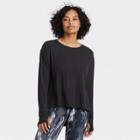 Women's Scooped Long Sleeve Tunic - All In Motion Black