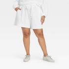 Women's Plus Size Lounge Shorts - Who What Wear Bright White
