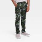 Plusboys' Stretch Pull-on Cargo Jogger Fit Pants - Cat & Jack Camo Green