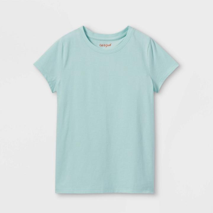 Girls' Short Sleeve T-shirt - Cat & Jack Mint