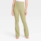 Women's Brushed Sculpt Ultra High-rise Flare Leggings - All In Motion Olive Green Xxs