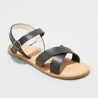 Girls' Pasha Ankle Strap Sandals - Cat & Jack Black