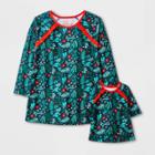 Toddler Girls' Floral 'doll And Me' Nightgown - Cat & Jack Green