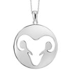 Target Aquarius Aries Pendant Necklace In Sterling Silver - 18, Women's, White