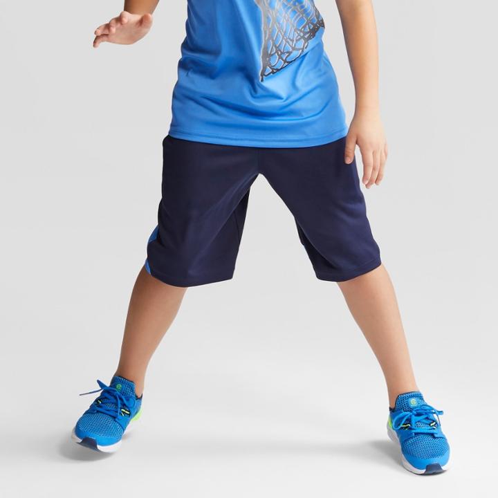 Boys' Camo Print Training Shorts - C9 Champion Blue