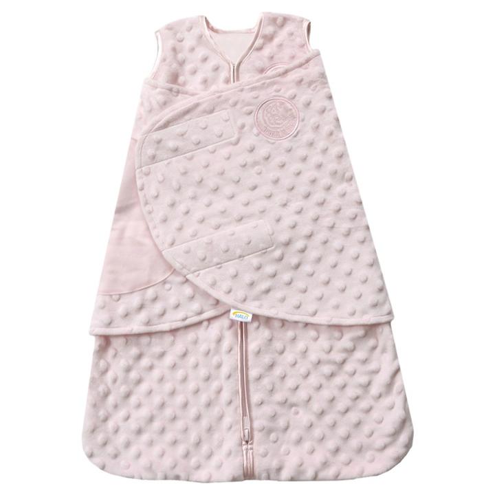 Halo Innovations Halo Sleepsack Swaddle Wrap Plushy Dot Velboa - Pink - Newborn