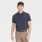 Men's Stretch Woven Polo Shirt - All In Motion Dark Blue