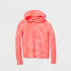 Girls' French Terry Hoodie Sweatshirt - All In Motion Bright Red