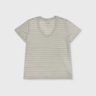 Women's Plus Size Striped Short Sleeve V-neck T-shirt - Universal Thread Blue 1x, Women's,