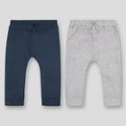 Lamaze Baby Boys' 2pk Organic Cotton Harem Pull-on Pants - Blue/gray
