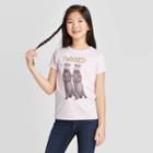 Petitegirls' Short Sleeve Otter Twins Graphic T-shirt - Cat & Jack Light Purple