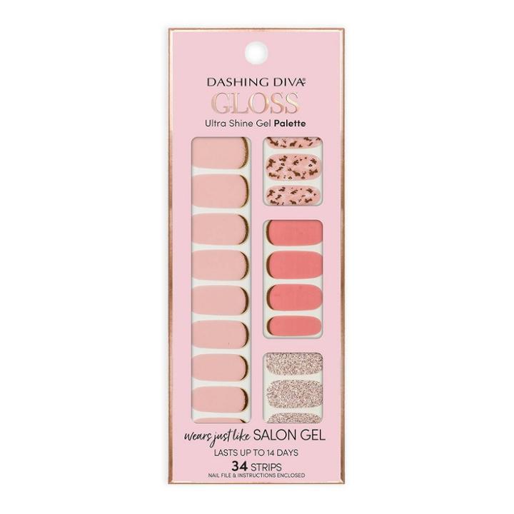 Dashing Diva Gloss False Nails Feeling Flush Gs14 - 34 Strips, Adult Unisex