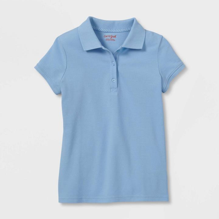 Girls' Short Sleeve Uniform Polo Shirt - Cat & Jack