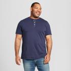 Men's Tall Short Sleeve Henley Shirt - Goodfellow & Co Xavier Navy