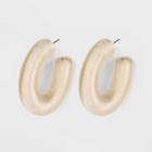 Sugarfix By Baublebar Retro Hoop Earrings - Ivory, Women's