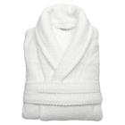 Linum Home Textiles Herringbone Weave Bathrobe - White (large/xlarge) - Unisex -