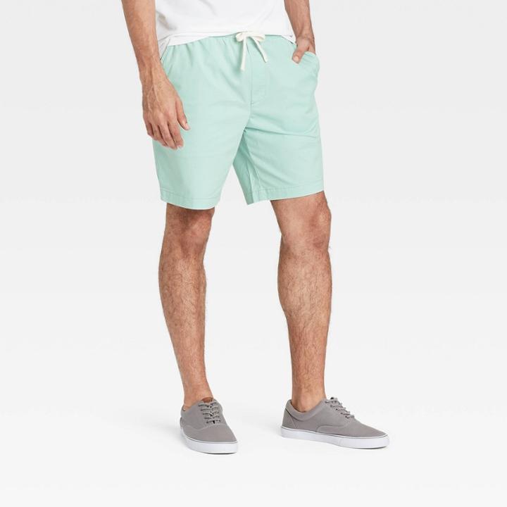 Men's 8 Regular Fit Pull-on Shorts - Goodfellow & Co Green