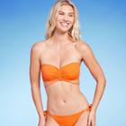 Women's Strappy Bandeau Bikini Top - Shade & Shore Orange