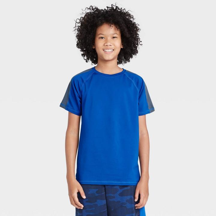 Petiteboys' Short Sleeve Soft Gym T-shirt - All In Motion Blue