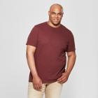 Men's Tall Regular Fit Short Sleeve Pocket Crew Neck T-shirt - Goodfellow & Co Berry Cobbler