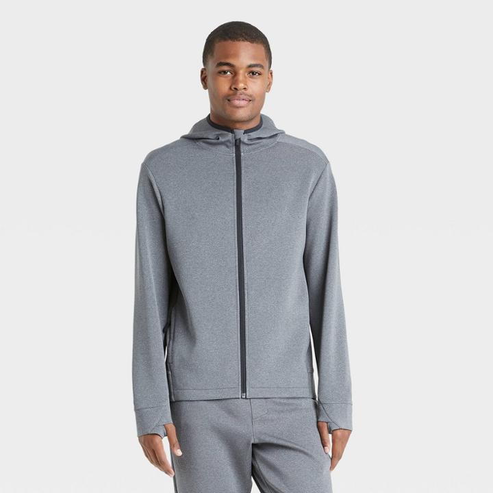 Men's Tech Fleece Full Zip Hoodie - All In Motion Heather Gray