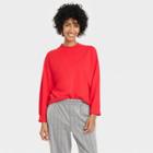 Women's Fine Gauge Crewneck Sweater - A New Day Red