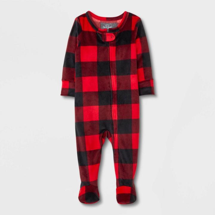 Baby Buffalo Plaid Sleep N' Play - Cat & Jack Red/black Newborn