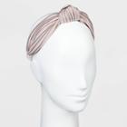Pleated Knot Hard Headband - A New Day Blush Pink