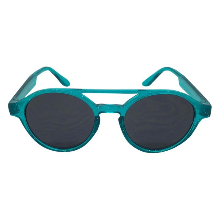 Toddler Girls' Glitter Round Sunglasses - Cat & Jack Teal (blue)