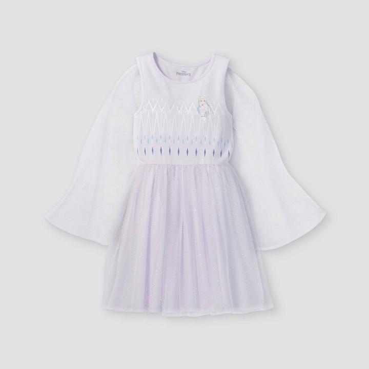 Girls' Disney Elsa Cosplay Tutu Dress - Purple
