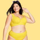 Women's Plus Size Underwire Textured Bikini Top - Stoney Clover Lane X Target Yellow