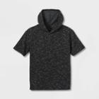 Boys' Moto Short Sleeve Hoodie Sweatshirt - Art Class Black