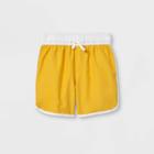Toddler Boys' Dolphin Hem Swim Trunks - Cat & Jack Yellow