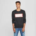Men's Marvel Brick Logo Long Sleeve Sweatshirt - Black