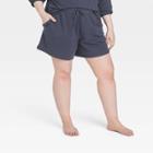 Women's Plus Size French Terry Shorts 5 - All In Motion Gray