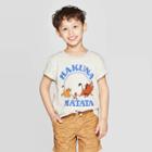 Toddler Boys' The Lion King Hakuna Matata Short Sleeve T-shirt - Beige
