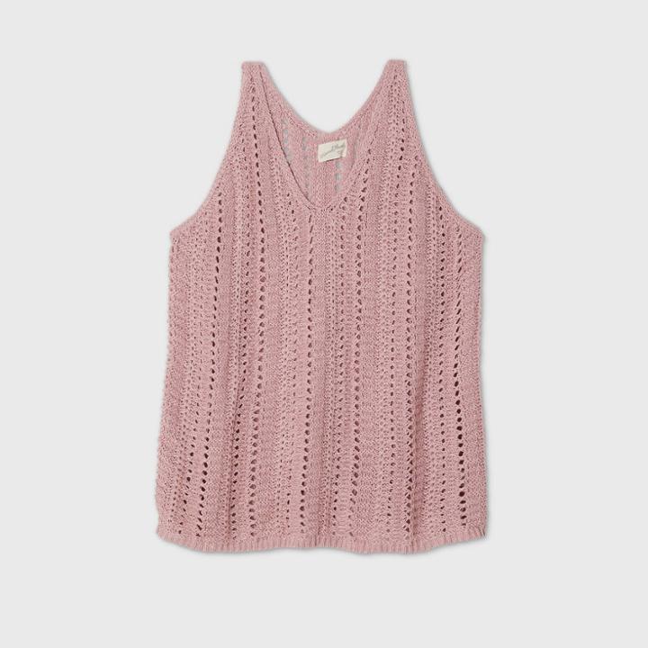 Women's Plus Size V-neck Sweater Tank Top - Universal Thread Lilac
