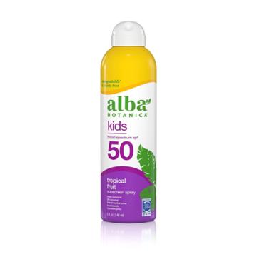 Alba Botanica Kids' Tropical Fruit Sunscreen Spray -
