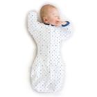 Swaddledesigns Transitional Swaddle Sack Wearable Blanket - Blue Tiny Triangles -